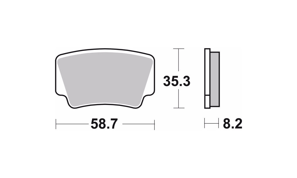 Brembo Brake pads Sinter MX rear for KTM XC ATV 450