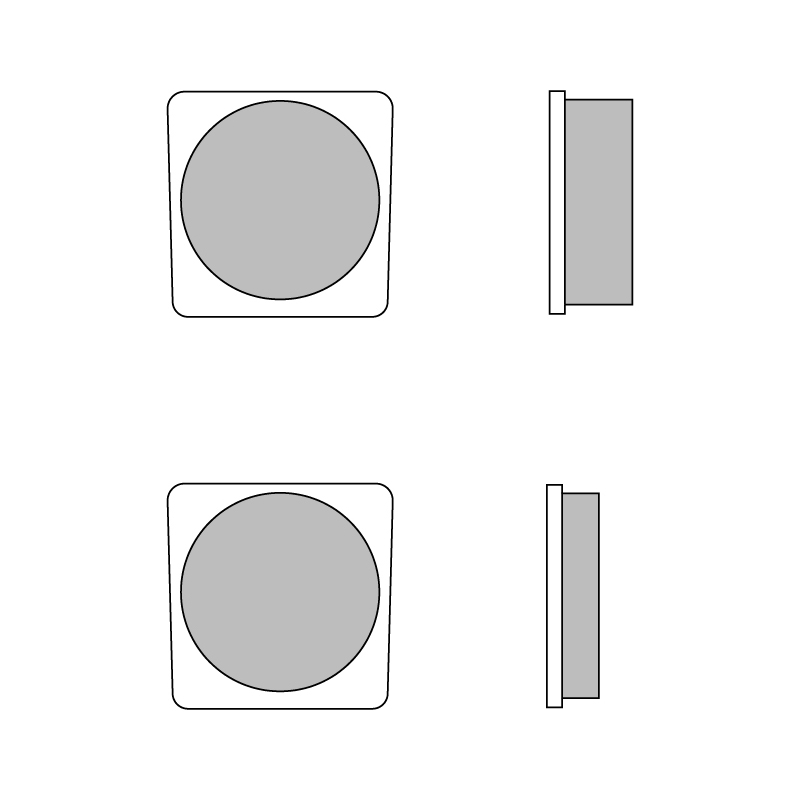 Brembo Brake pads Carbon Ceramic front for Kawasaki KH 90