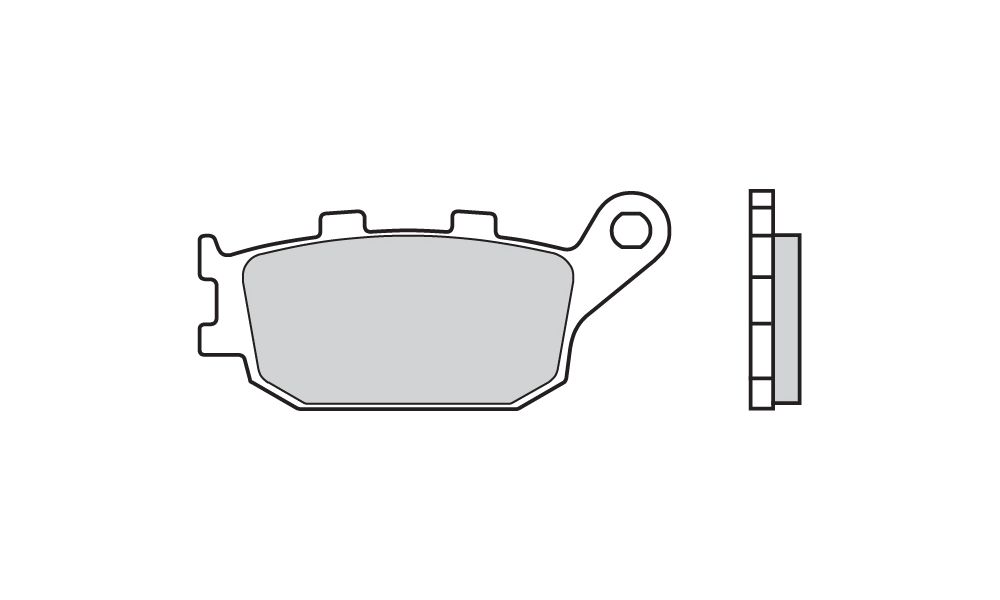 Brembo Pastiglie dei freni Carbon Ceramic posteriore per Suzuki GSX F 650