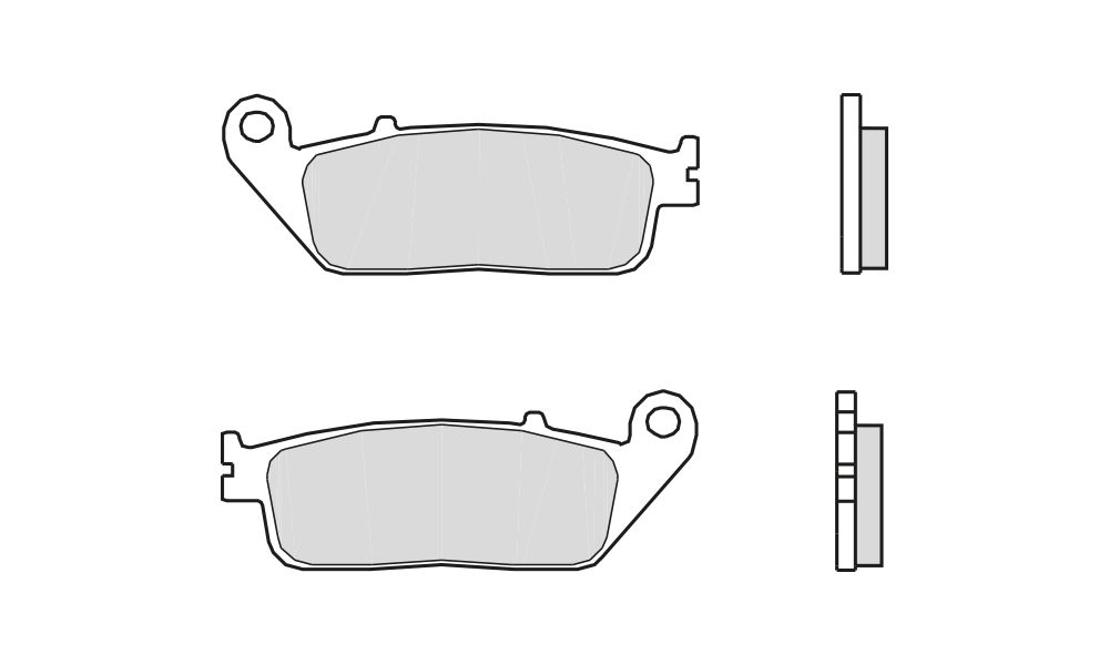 Brembo Pastiglie dei freni Carbon Ceramic anteriori per Honda CBR F 300