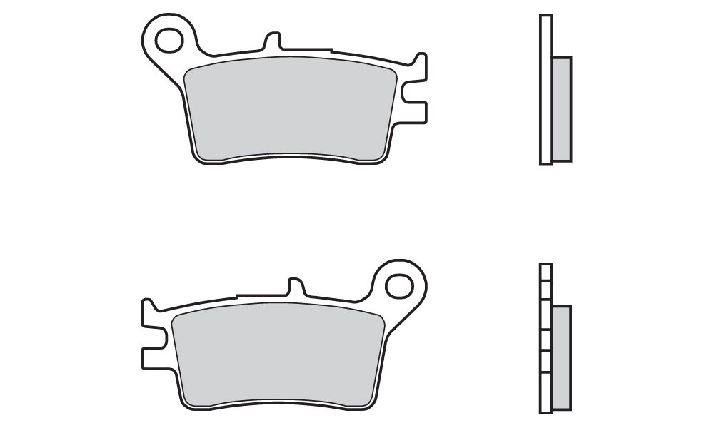 Brembo Pastiglie dei freni Carbon Ceramic posteriore per Honda TLM 220