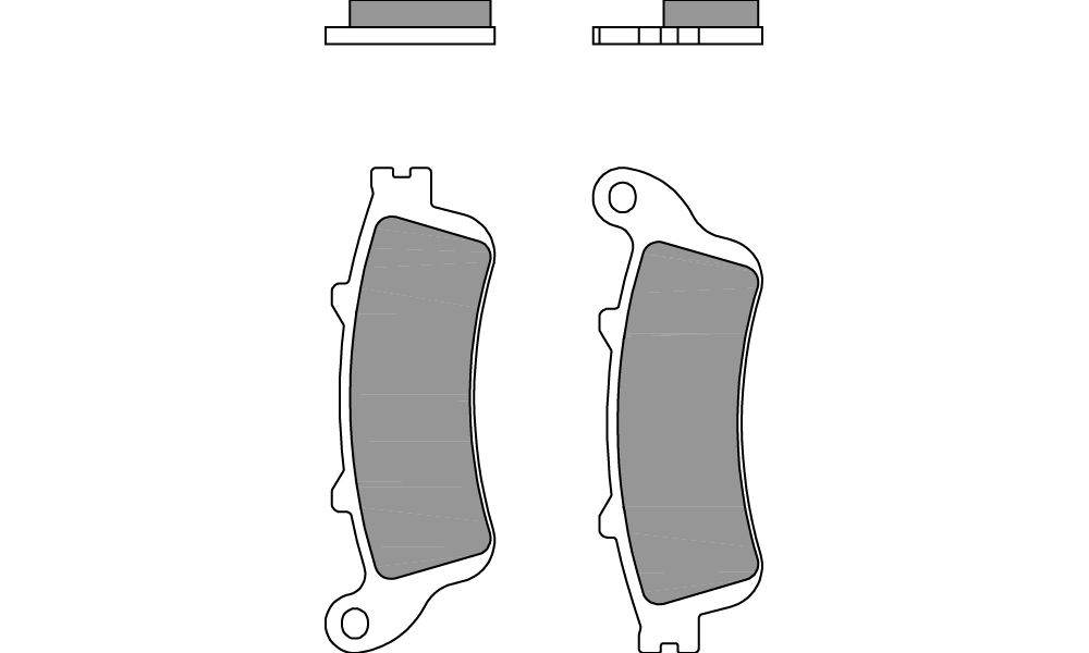 Brembo Pastiglie freno sinterizzate posteriori Honda GL GOLDWING 1800