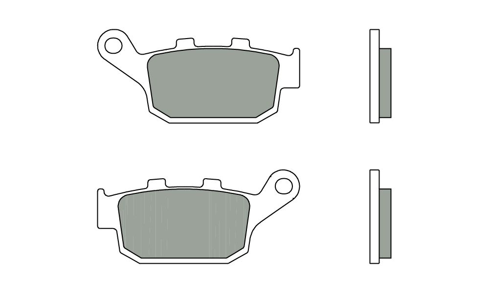 BREMBO PASTIGLIE FRENO SINTERIZZATE POSTERIORI POSTERIORE HONDA CBR R 250