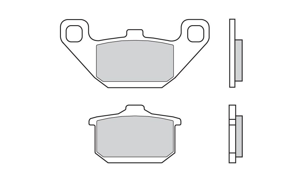 Brembo Plaquettes de frein fritté arriere - Only on demand pour Kawasaki ELIMINATOR 400