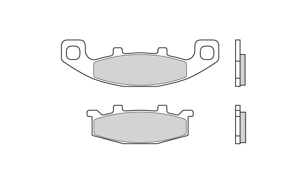 Brembo Brake pads Carbon Ceramic front/rear for Kawasaki 250 BALIUS 250