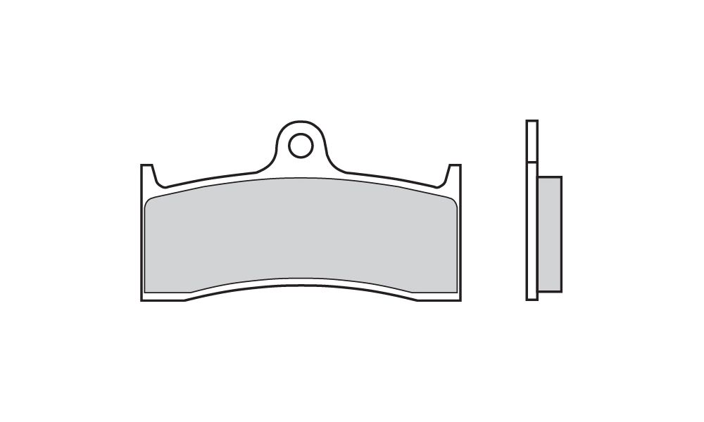 Brembo Plaquettes de frein carbone-céramique avant pour Kawasaki ZX-7 RR 750