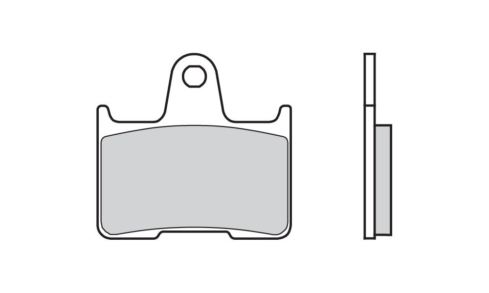 Brembo Plaquettes de frein carbone-céramique arriere pour Mz (MUZ) SFX 1000 1000