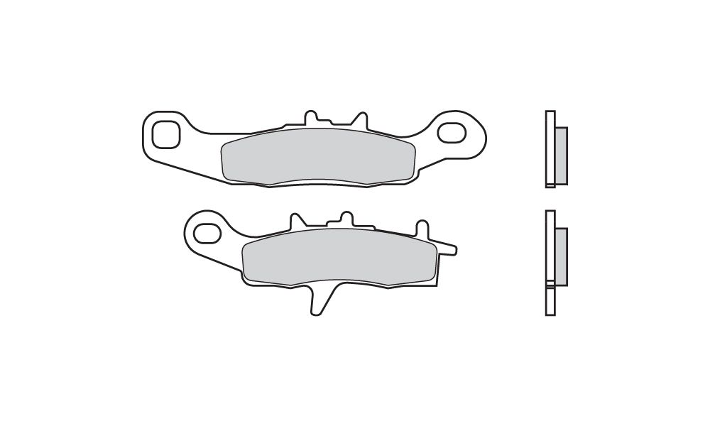 Brembo Brake pads Sinter MX front for Kawasaki KL SUPER SHERPA 250