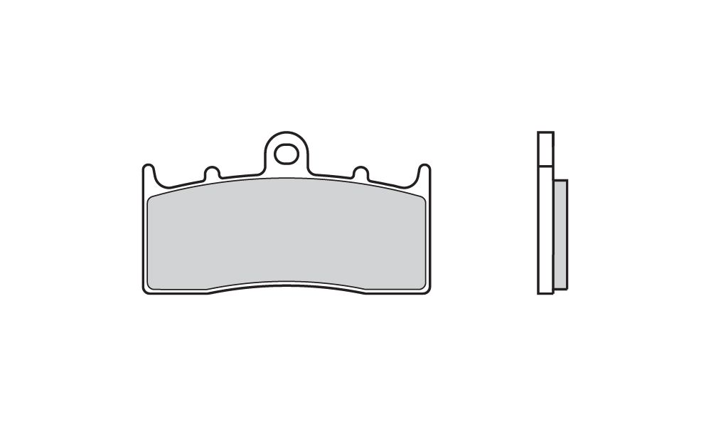 Brembo Plaquettes de frein fritté avant pour Kawasaki ZRX 400