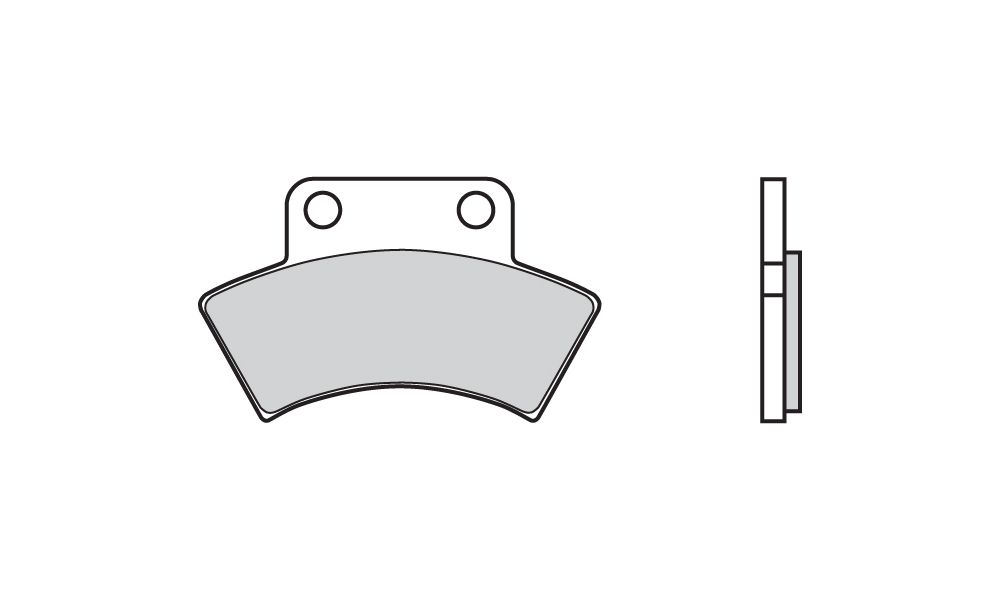 Brembo Plaquettes de frein fritté MX avant/arriere pour Polaris Big Boss 4x6 6x6 Frein d&#39;essieu central 250