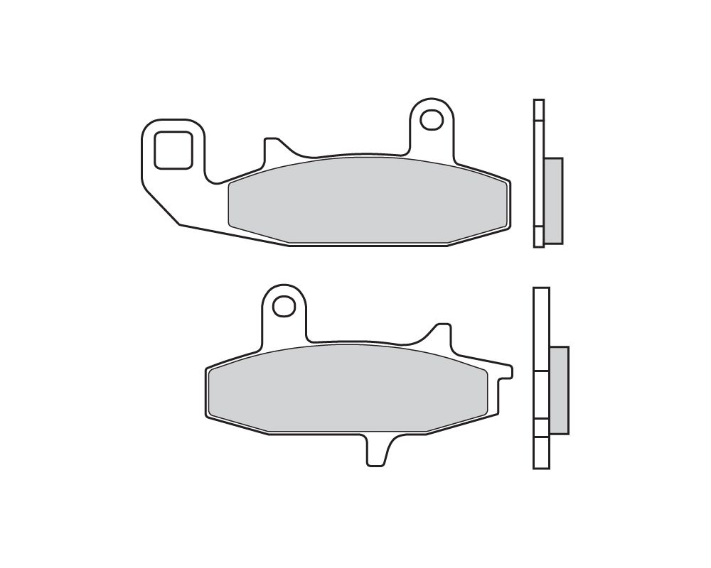 Brembo Plaquettes de frein carbone-céramique avant pour Suzuki DR RK DJEBEL 600