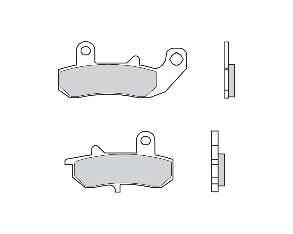 Brembo Plaquettes de frein carbone-céramique arriere pour Suzuki RG 125 125