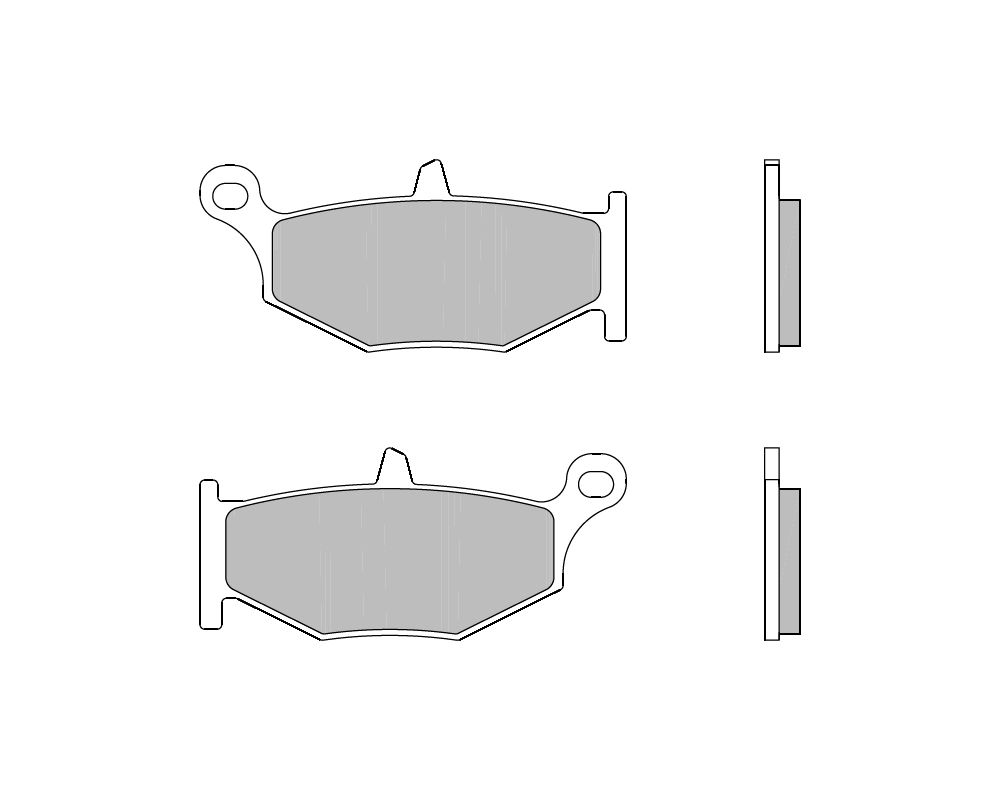 Brembo Pastiglie dei freni sinterizzate posteriori per Suzuki GSR 600 600