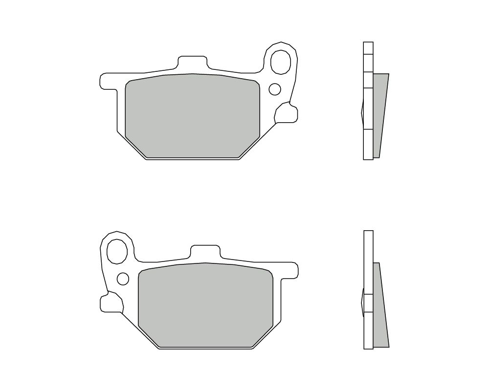 Brembo Brake pads Carbon Ceramic front/rear for Suzuki RD E F 250