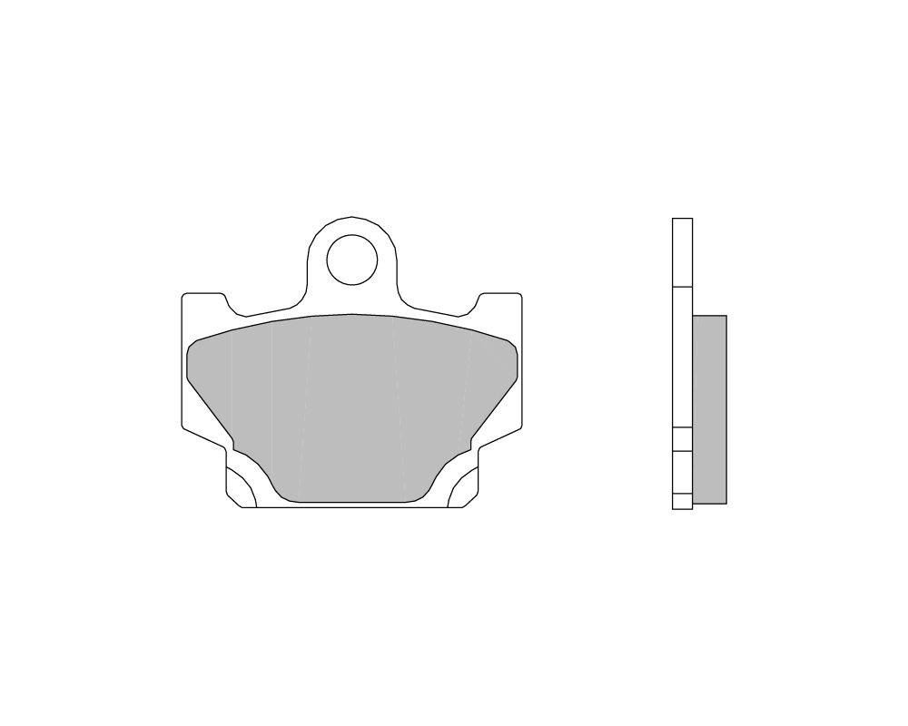 Brembo Brake pads Carbon Ceramic front/rear for Yamaha DT LC 80