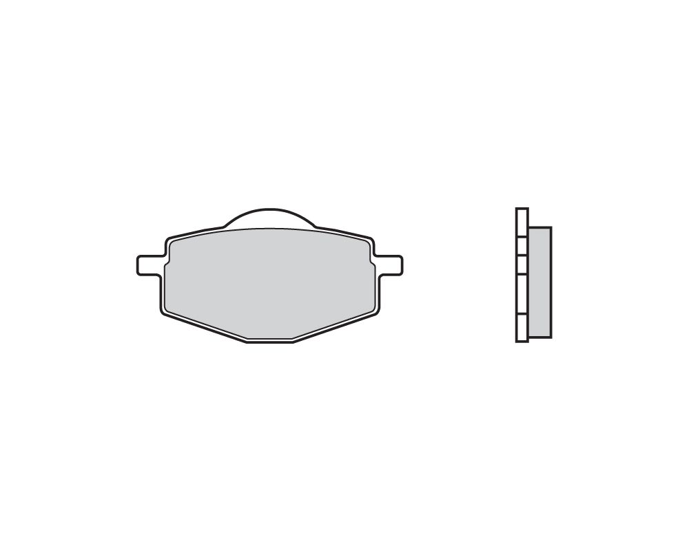 Brembo Brake pads Carbon Ceramic front/rear for Yamaha DTR MX 50