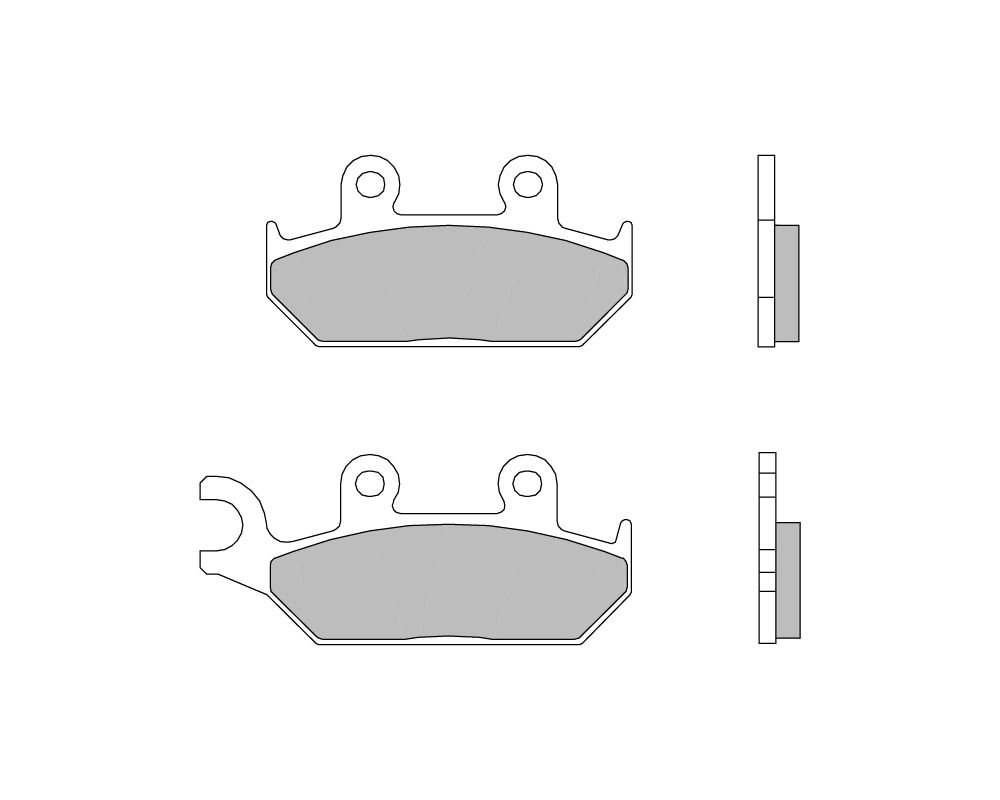 Brembo Pastiglie dei freni sinterizzate anteriori per Yamaha XT 350