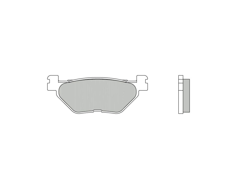 Brembo Pastiglie dei freni sinterizzate posteriori Yamaha TDM 900 