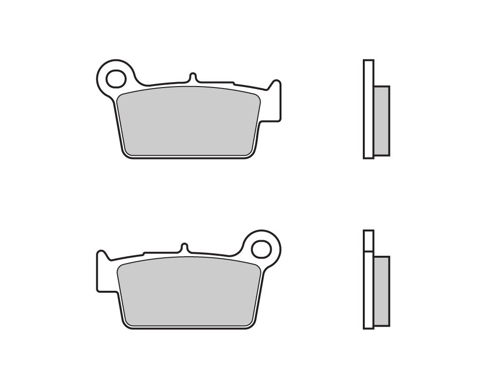 BREMBO PASTIGLIE FRENO SINTERIZZATE MX/SM POSTERIORE APRILIA MX V 450 