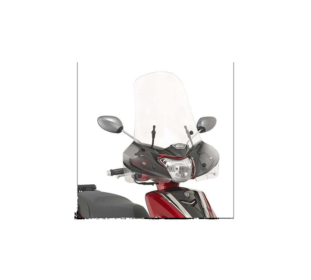 GIVI PARABREZZA TRASPARENTE CON SERIGRAFIA52X66,5 CM YAMAHA DELIGHT 125