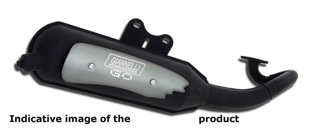 Giannelli échappement en acier noir ligne Go pour Honda Sh Fifthy