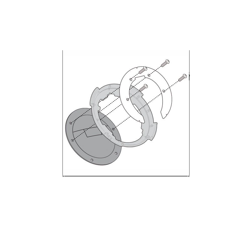 Givi Screws kit for BF31 flange for tank bag