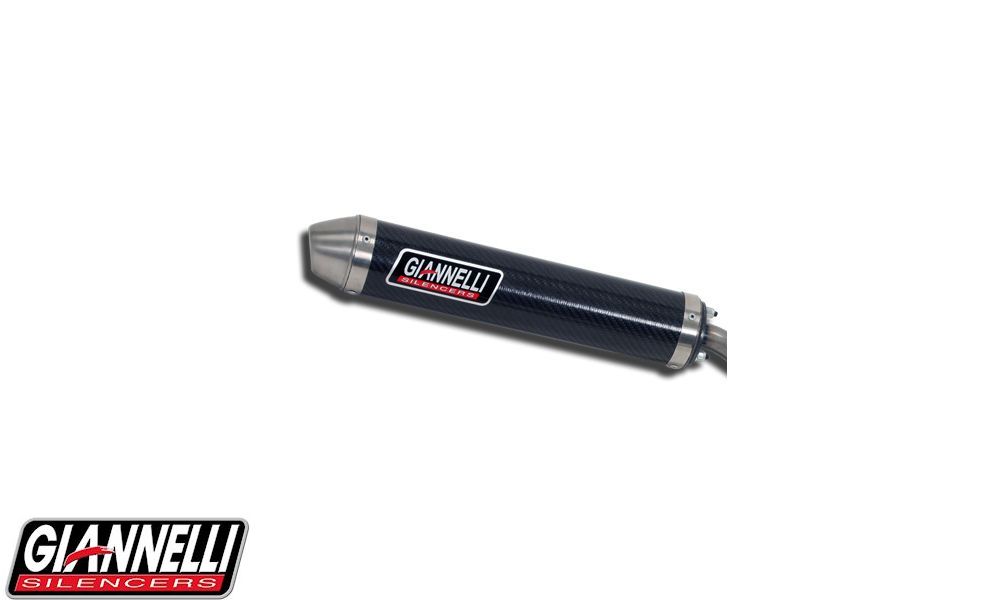 Giannelli Terminale carbonio Enduro 2T Line Malaguti Xsm,Xtm,Yamaha Dt 50 