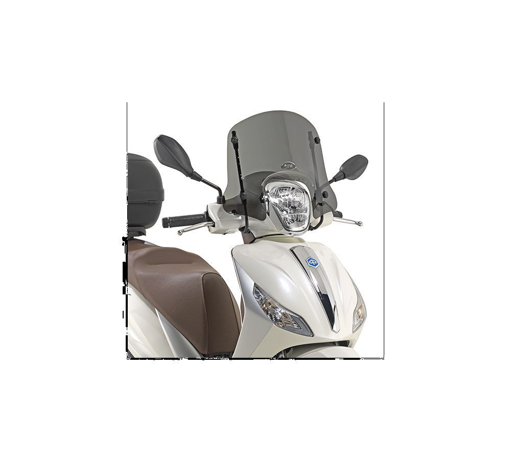 Givi Pare-brise fumé 22,5 x 44 cm (A x L) pour Piaggio Medley 125/150