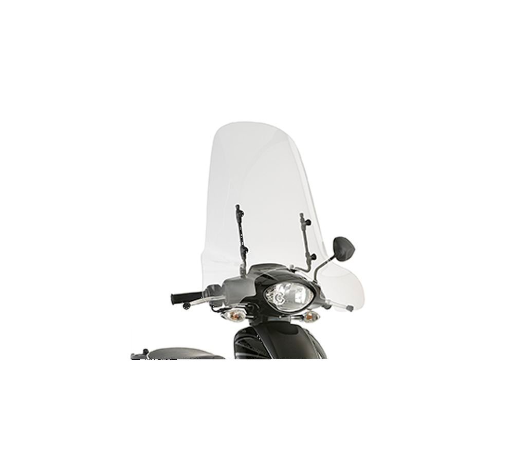 Givi Parabrezza trasparente 56 x 66 cm per Aprilia Scarabeo 50 14-18 