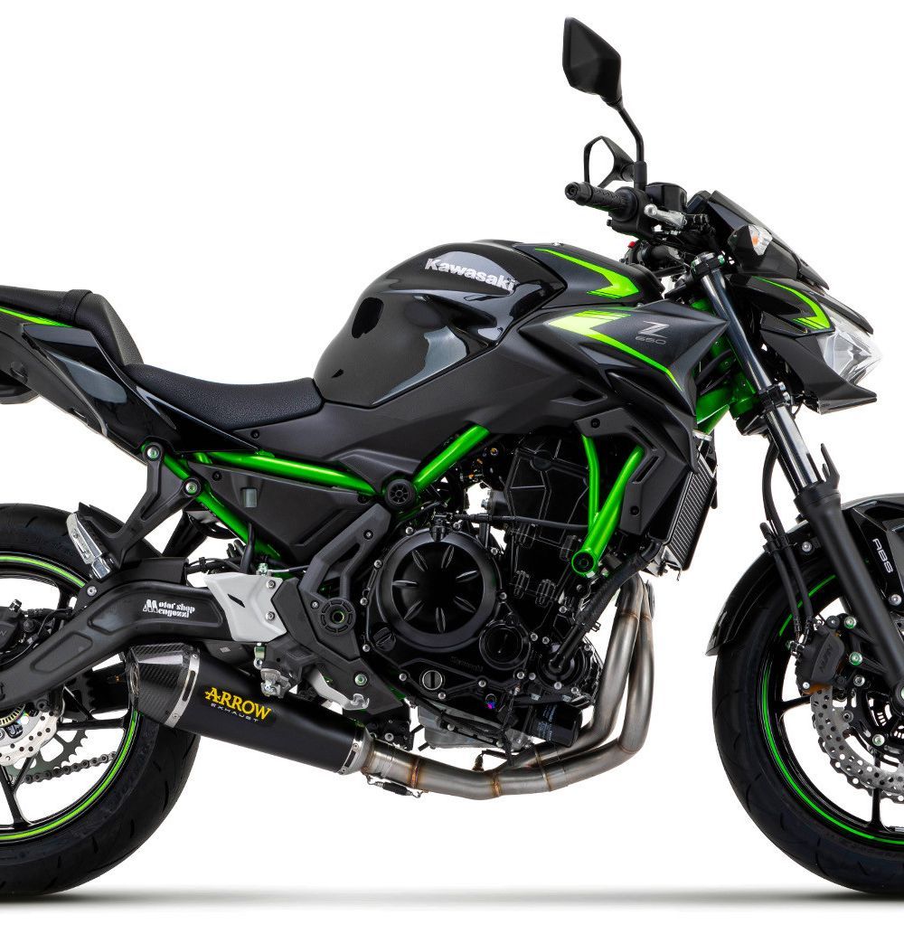 ARROW VOLLSTÄNDIGER AUSPUFF MIT X-KONE NICHROM DARK SCHALLDÄMPFER KAWASAKI Z650 21/22