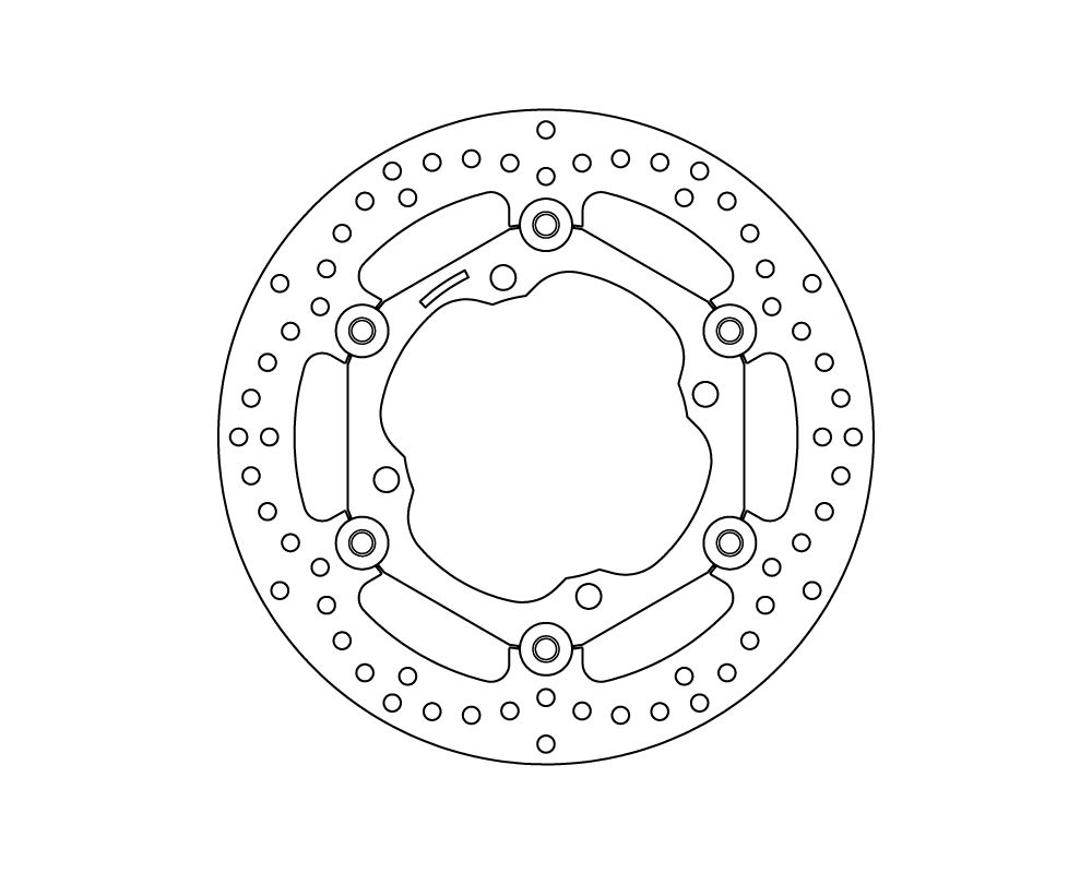 Brembo Disco freno flottante Serie Oro Ø 250 mm Kawasaki KX 250 