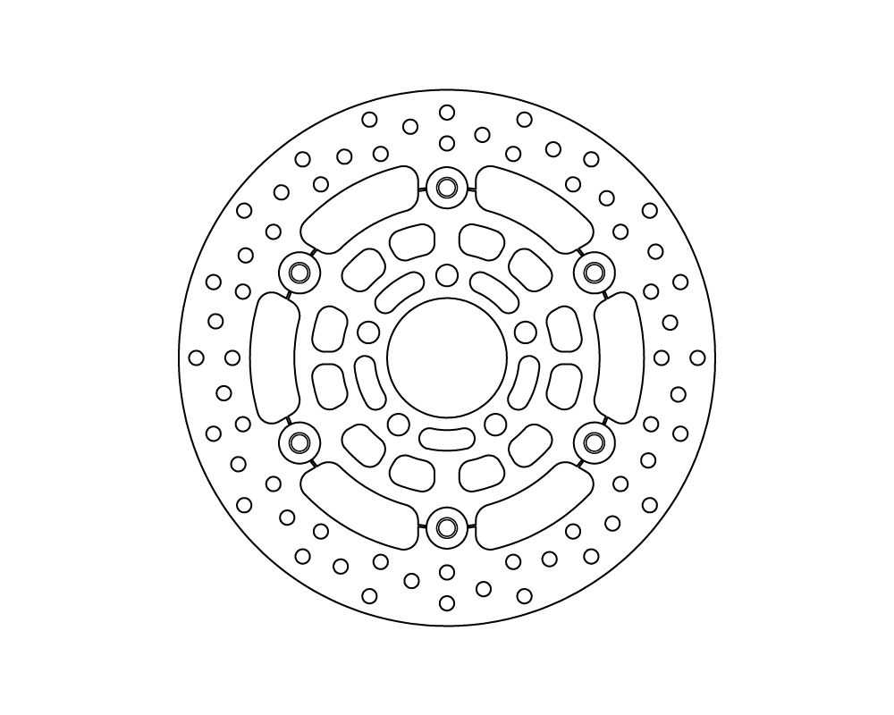 Brembo Disco freno flottante Serie Oro Ø 260 mm Kymco Downtown 125 