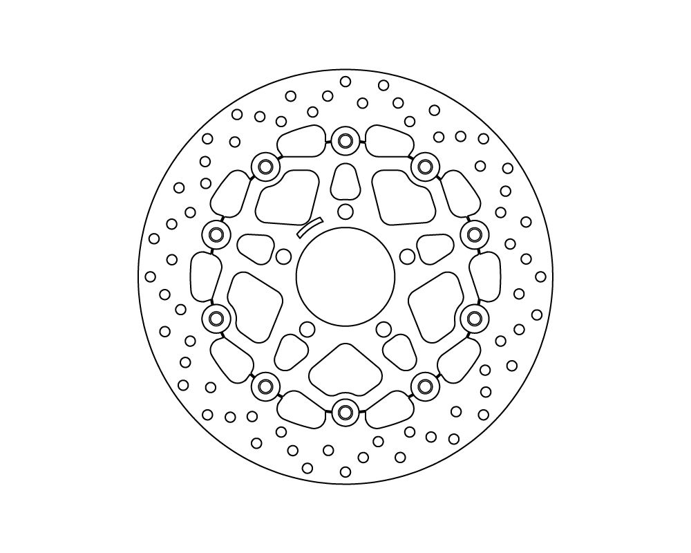 Brembo Disco freno flottante Serie Oro Ø 290 mm Suzuki GSX F 600 