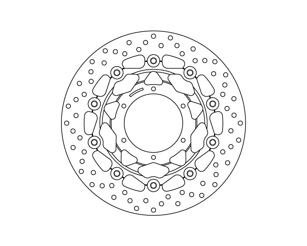 Brembo Disco freno flottante Serie Oro Ø 296 mm Honda CBR F 600 