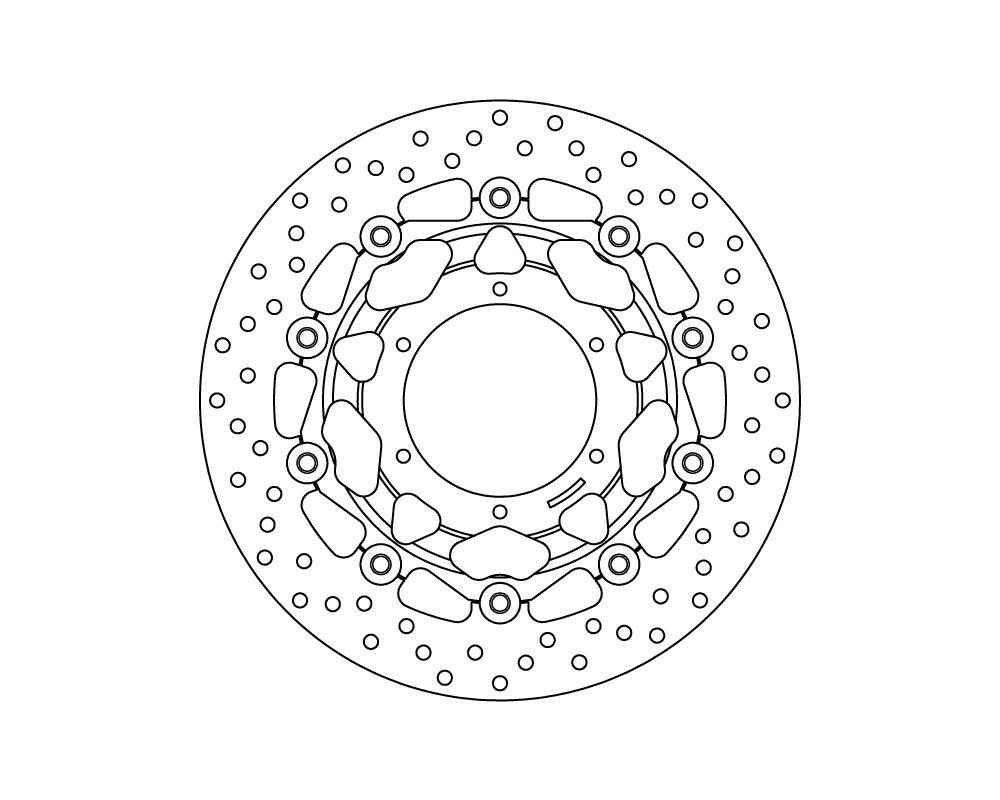 Brembo Disco freno flottante Serie Oro Ø 296 mm Honda CBR F/ABS 600 