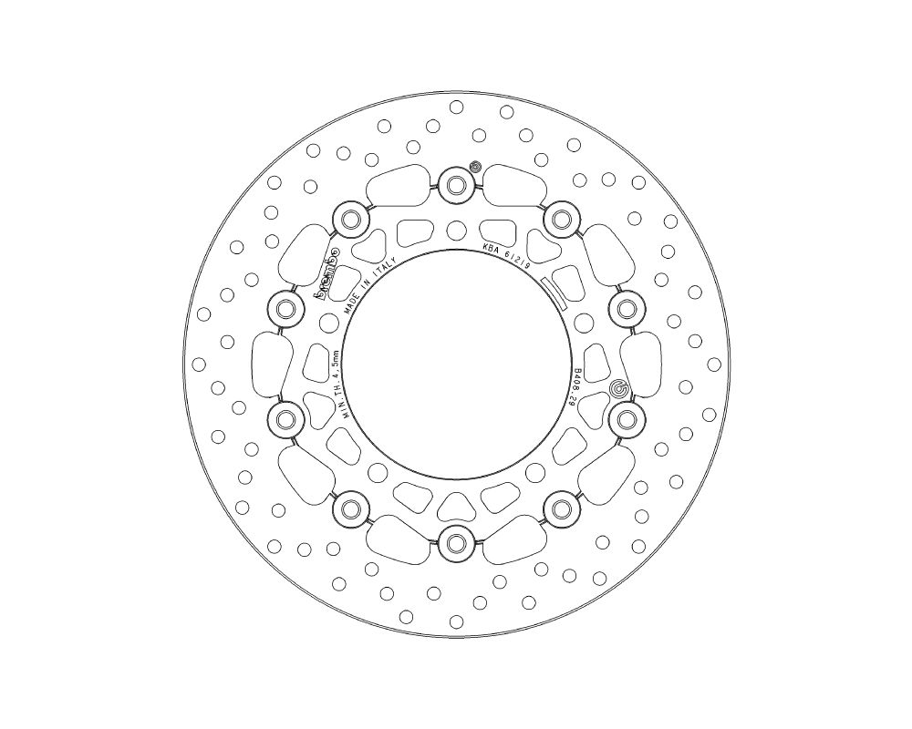 Brembo Disco freno flottante Serie Oro Ø 290 mm Suzuki GLADIUS 650 