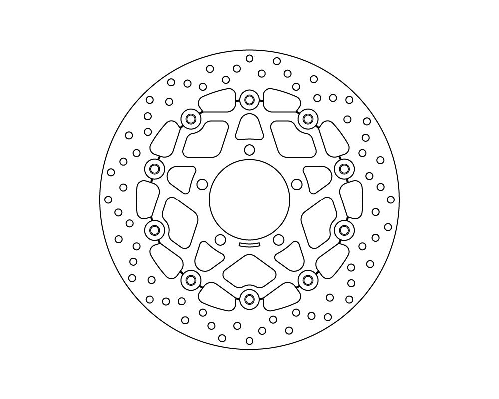 Brembo Disco freno flottante Serie Oro Ø 300 mm Kawasaki ZX-6R 600 