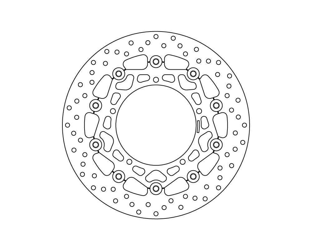 Brembo Disco freno flottante Serie Oro Ø 310 mm Yamaha YZF R6 600 