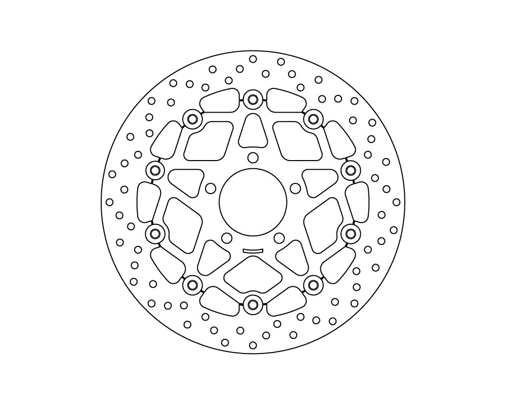 Brembo Disco freno flottante Serie Oro Ø 310 mm Kawasaki KLV 1000 