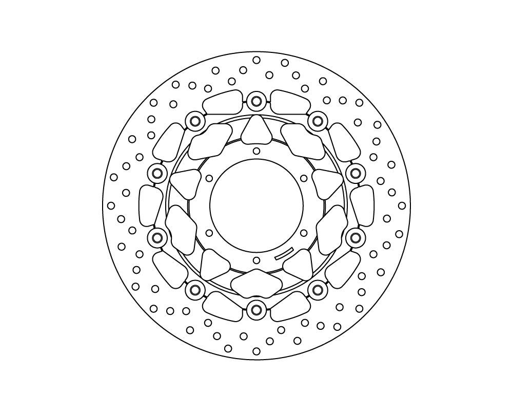 Brembo Disco freno flottante Serie Oro Ø 310 mm Honda CBR RR 600 