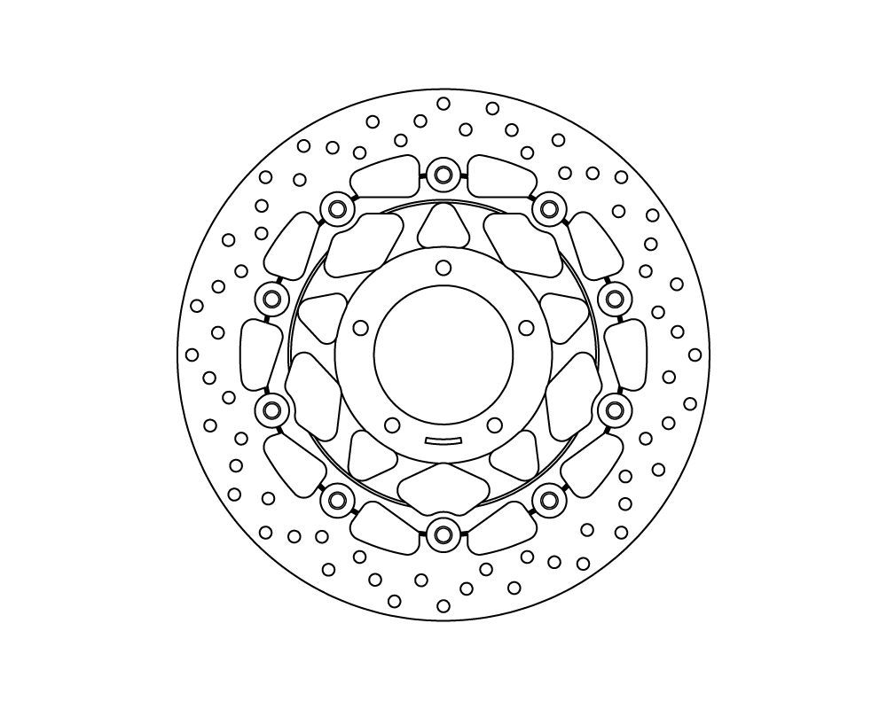 Brembo Disco freno flottante Serie Oro Ø 310 mm MV Agusta Brutale S 750 