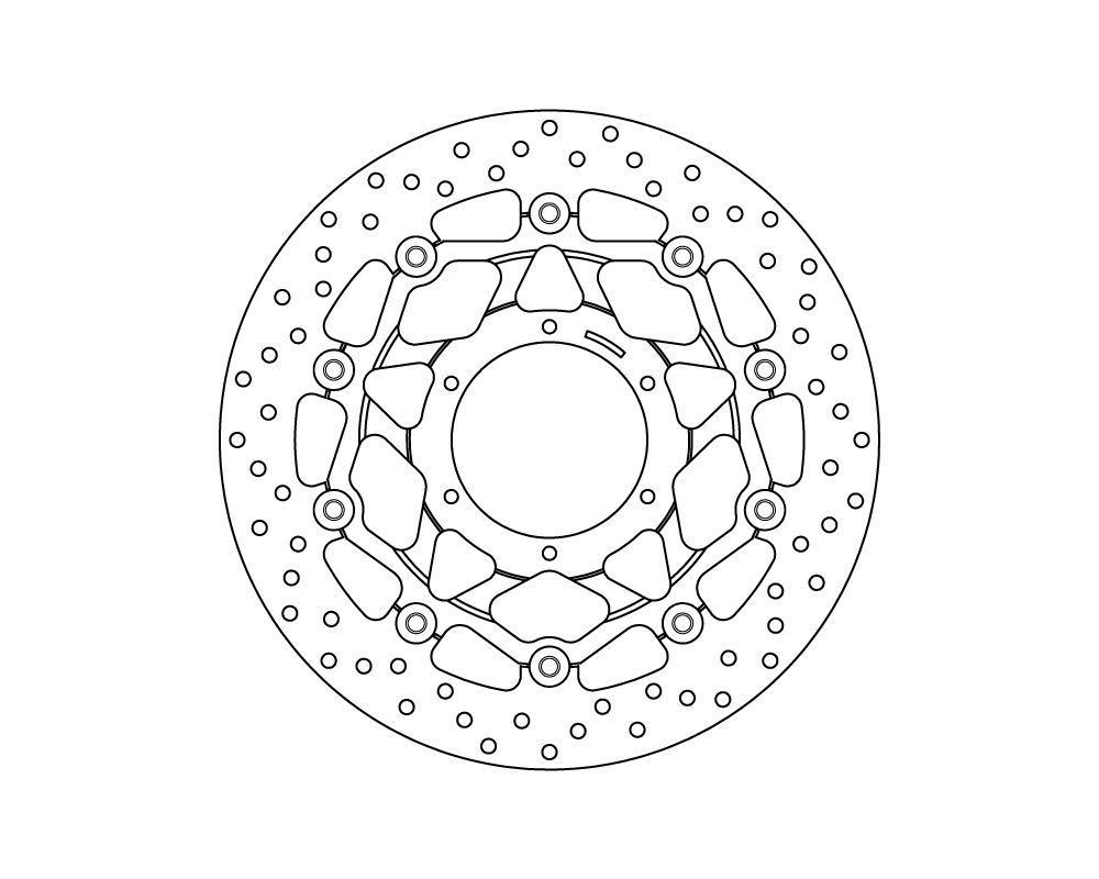 Brembo Disco freno flottante Serie Oro Ø 320 mm Honda CBR RR 1000 