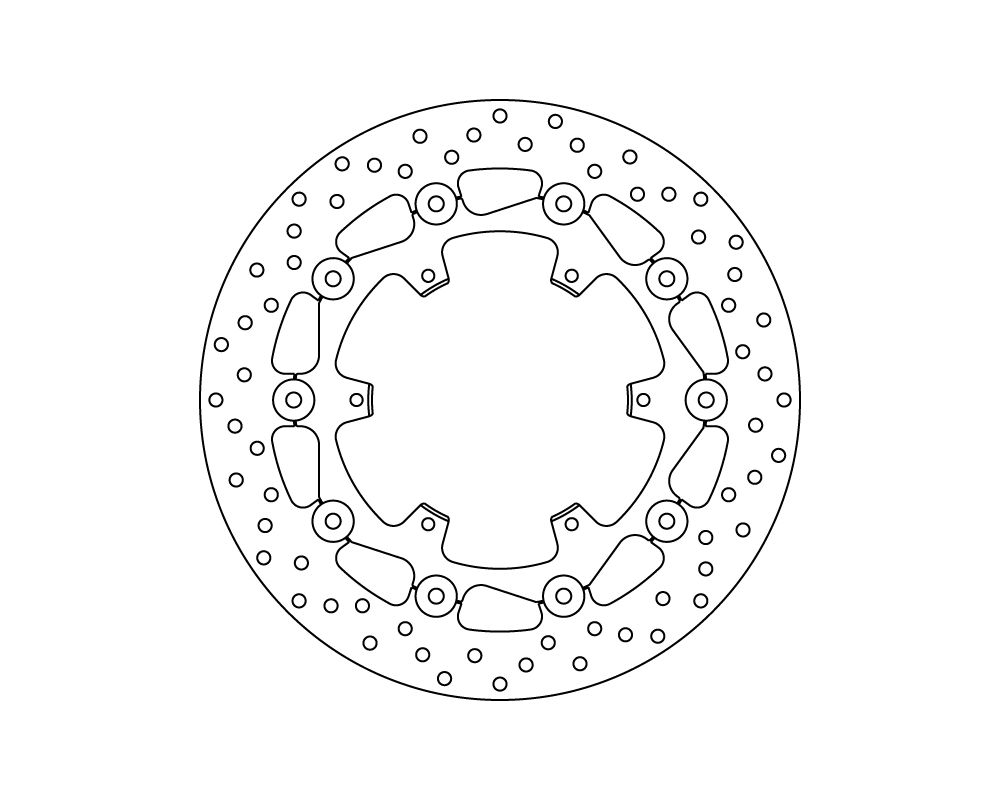 Brembo Disco freno flottante Serie Oro Ø 320 mm KTM ADVENTURE / R 1190 