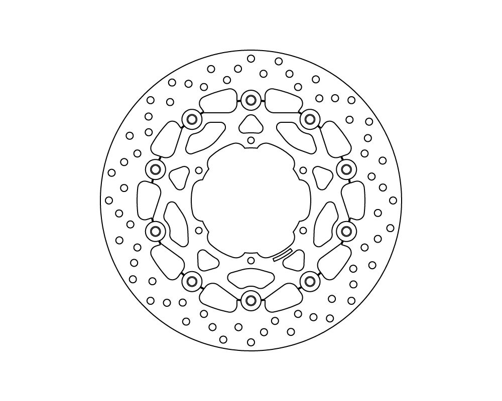 Brembo Disco freno flottante Serie Oro Ø 330 mm BMW F 700 GS 700 