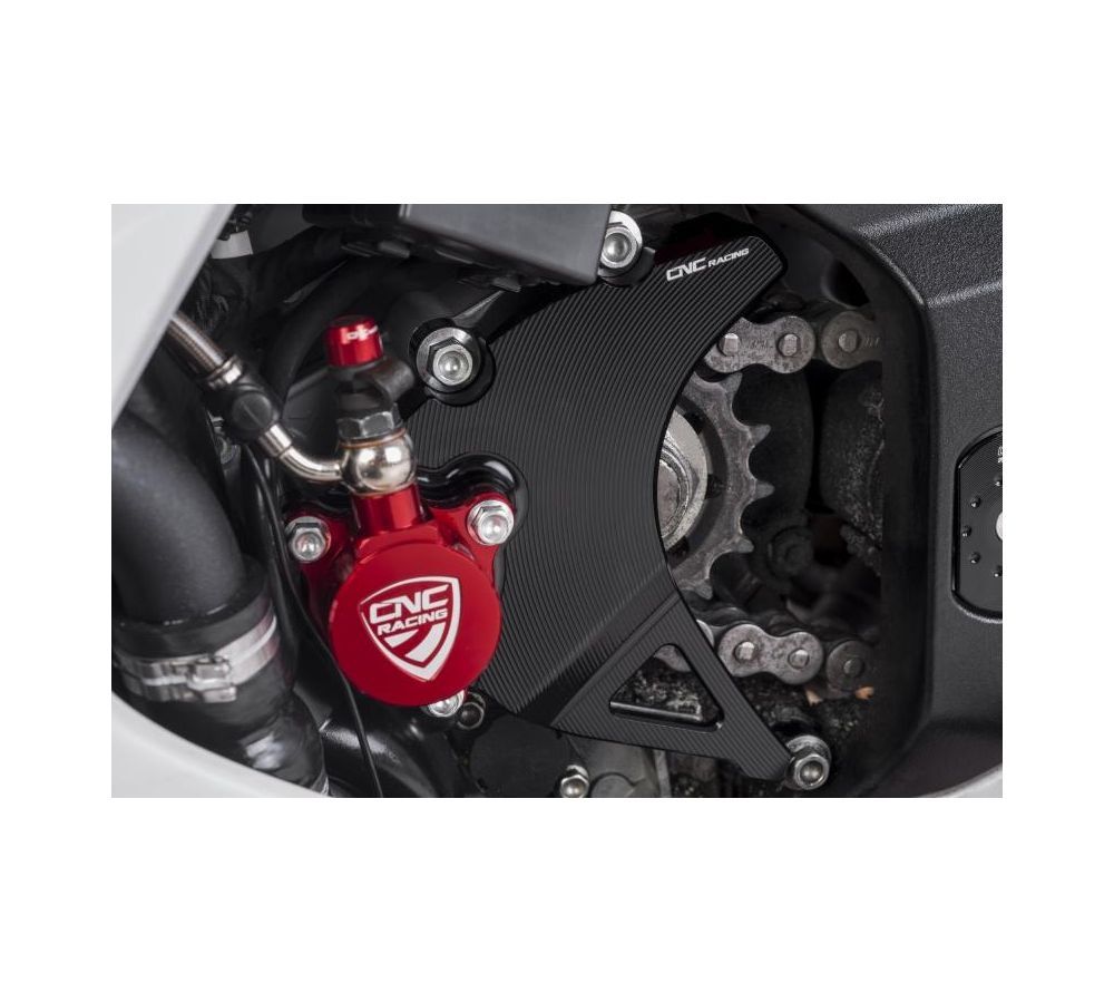 CNC Racing Carter pignon avant noir pour MV Agusta Brutale 4 cylinders