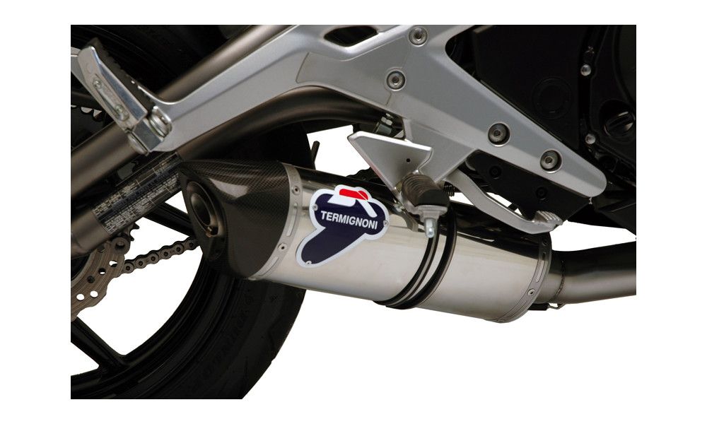 Termignoni System with silencer in stainless steel approved Kawasaki ER-6N 