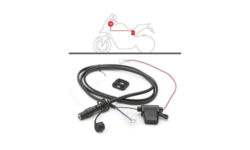 ELECTRIC OUTLET 12V FOR HANDLEBAR KAPPA MOTO