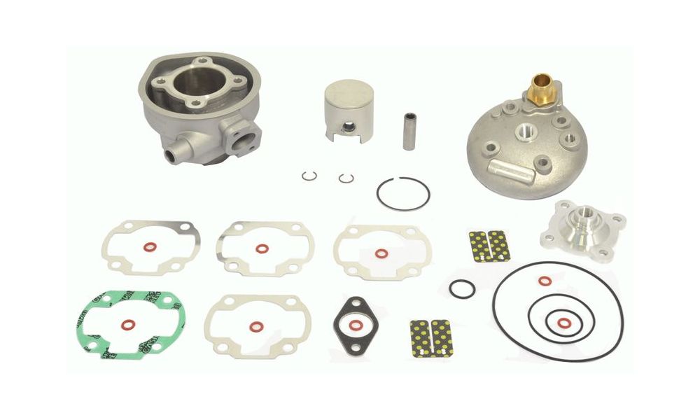 Athena Kit cylindre grand alesage 70 cc avec modular head et Ø 12 mmaxe de piston pour Aprilia Area 51 LC, Rally LC, Malaguti F12 LC