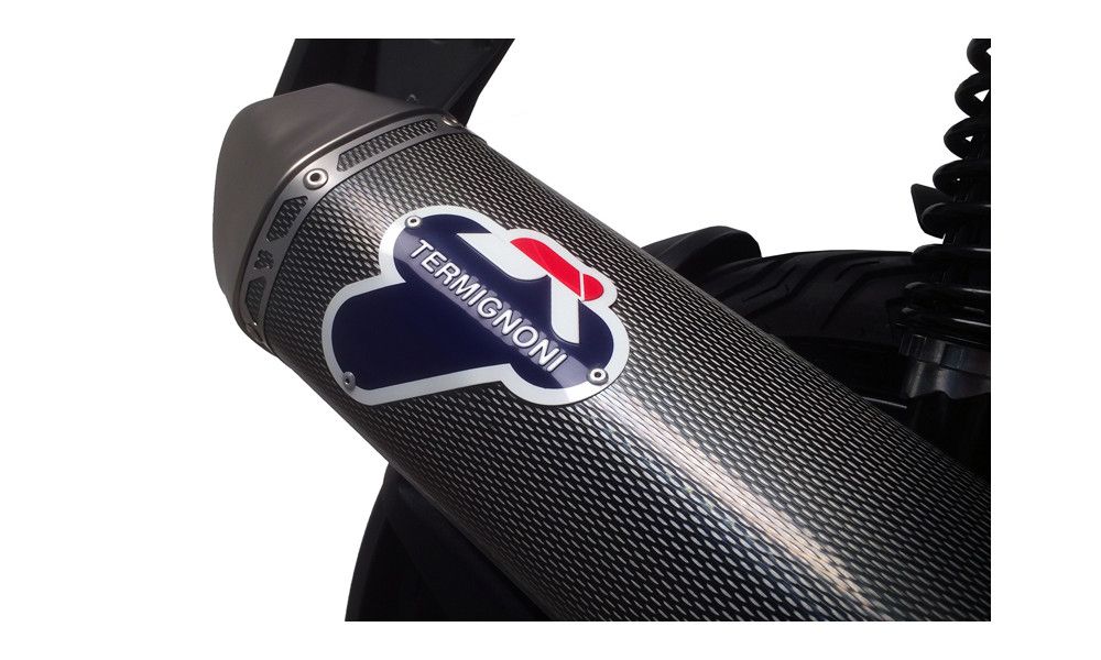 TERMIGNONI SILENCIEUX RELEVANCE CARBONE LOOK POUR APRILIA SR MAX 125/300