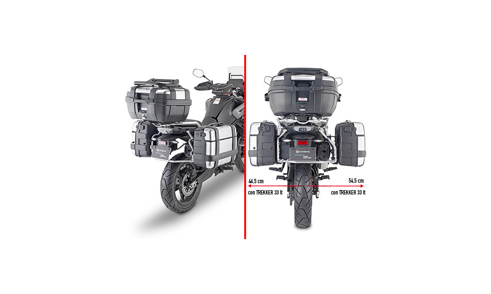 GIVI PORTAVALIGIE LATERALE PER VALIGIE MONOKEY CFMOTO 800 MT